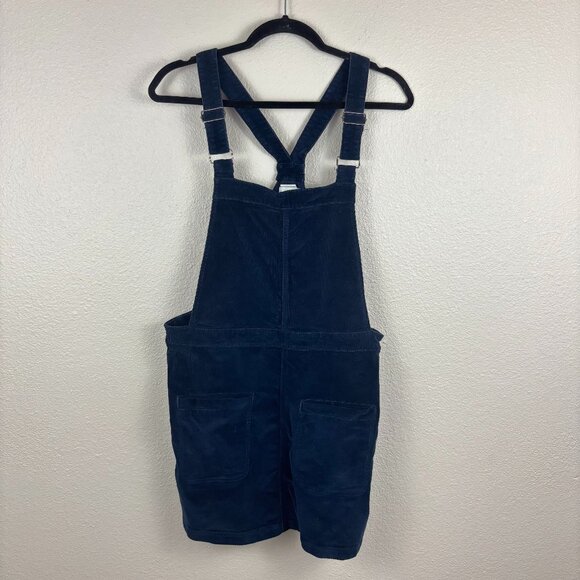 Cooperative Pants - Cooperative Womens Blue Corduroy Adjustable Strap Overall Pinafore Dress Size L
